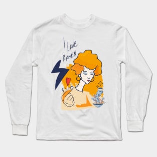 I love ramen Long Sleeve T-Shirt